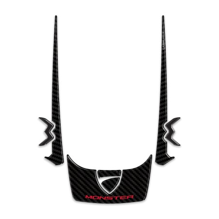 3D Protective Sticker for Motorcycle Tail Section, compatible with the Ducati Monster V2 2026