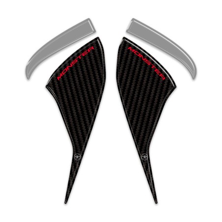 Adhesivos 3D protectores para los soportes de horquilla de moto, compatibles con la Ducati Monster V2 2026
