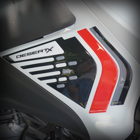 Autocollants 3D latéraux pour réservoir de moto, compatibles avec la Ducati DesertX 2026