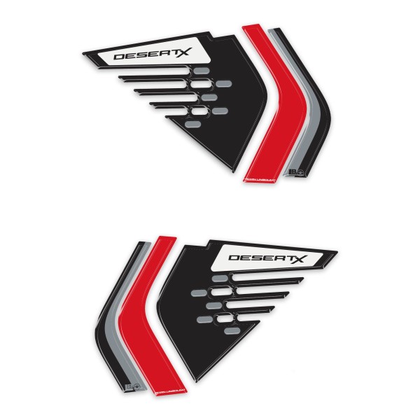 Autocollants 3D latéraux pour réservoir de moto, compatibles avec la Ducati DesertX 2026