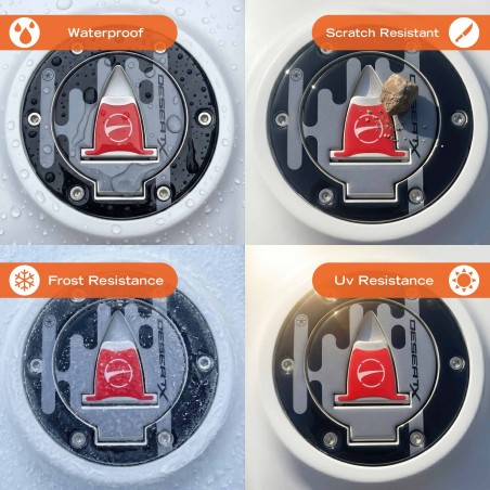 Schutzaufkleber für den Tankdeckel von Motorrädern, kompatibel mit der Ducati DesertX 2026