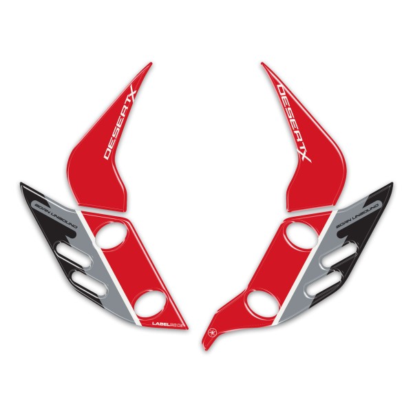 Autocollants 3D de protection pour tiges de suspension de moto, compatibles avec la Ducati DesertX 2026