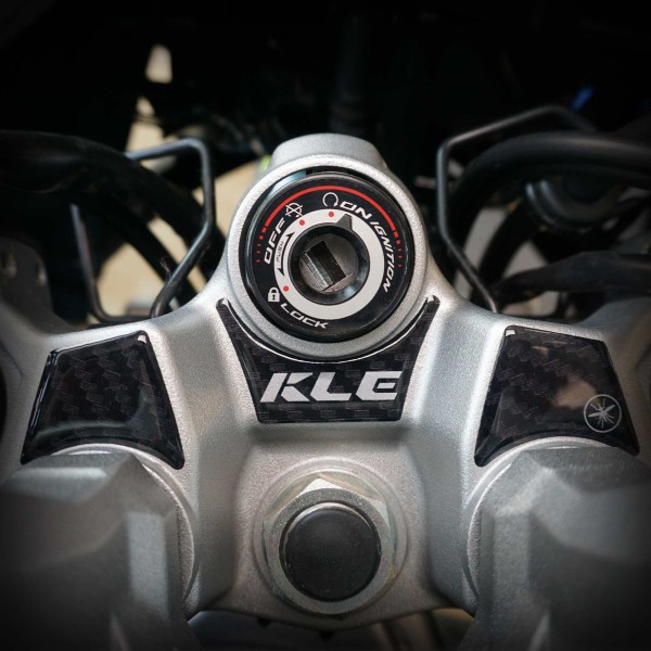 Adesivo 3D Protezione Zona Chiave moto compatibile con Kawasaki KLE500 2026