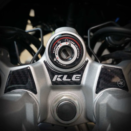 Adesivo 3D Protezione Zona Chiave moto compatibile con Kawasaki KLE500 2026