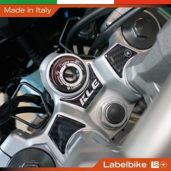 Adesivo 3D Protezione Zona Chiave moto compatibile con Kawasaki KLE500 2026
