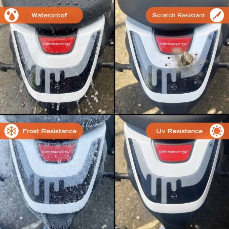 Adesivo 3D Protezione Codino moto compatibile con Ducati DesertX 2026