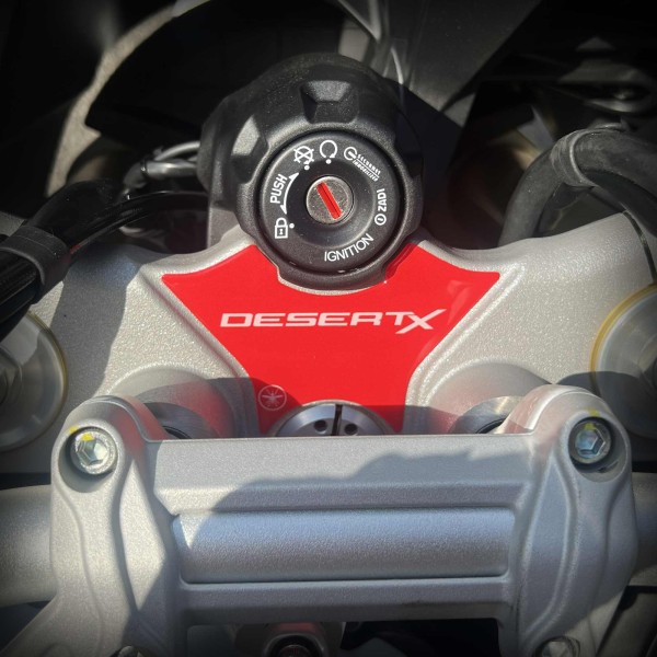 3D protective sticker for the key area of motorbikes, compatible with the Ducati DesertX 2026