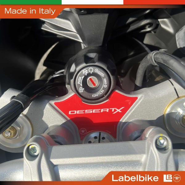3D protective sticker for the key area of motorbikes, compatible with the Ducati DesertX 2026