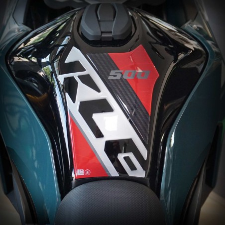 Protection adhésive de réservoir pour moto, compatible avec la Kawasaki KLE500 2026