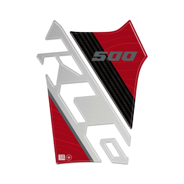 Adhesive Fuel Tank Protector for motorbikes, compatible with the 2026 Kawasaki KLE500