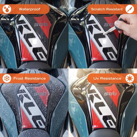 Paraserbatoio Adesivo Protezione moto compatibile con Kawasaki KLE500 2026