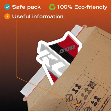 Adhesive Fuel Tank Protector for motorbikes, compatible with the 2026 Kawasaki KLE500