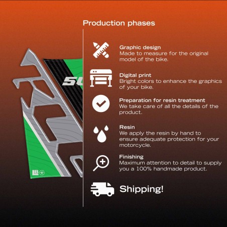 Paraserbatoio Adesivo Protezione moto compatibile con Kawasaki KLE500 2026