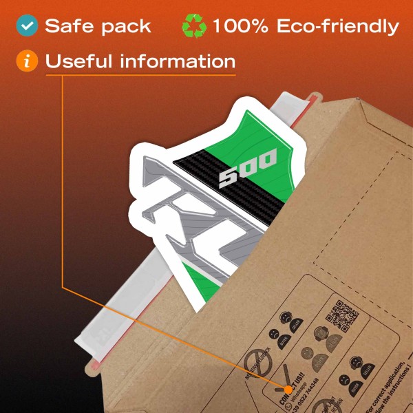 Paraserbatoio Adesivo Protezione moto compatibile con Kawasaki KLE500 2026
