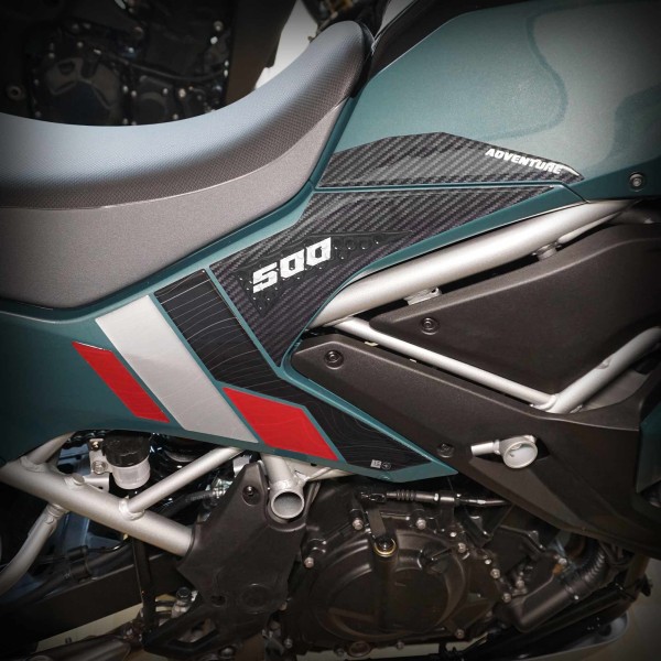Adesivi Protezioni Laterali Serbatoio compatibili con Kawasaki KLE500 2026