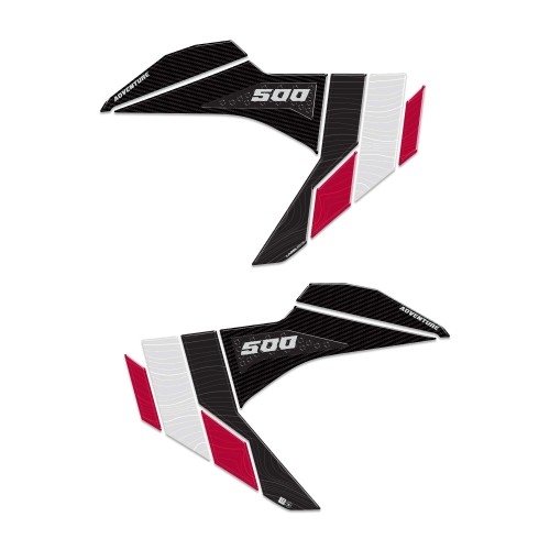                                             Adesivi Protezioni Laterali Serbatoio compatibili con Kawasaki KLE500 2026
                                          