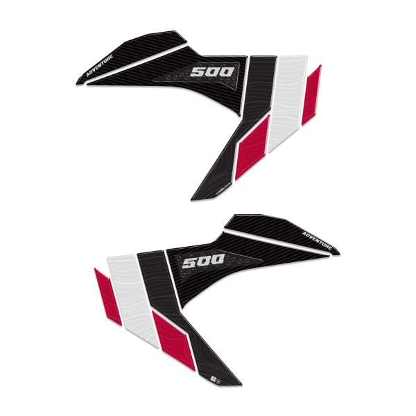 Adesivi Protezioni Laterali Serbatoio compatibili con Kawasaki KLE500 2026
