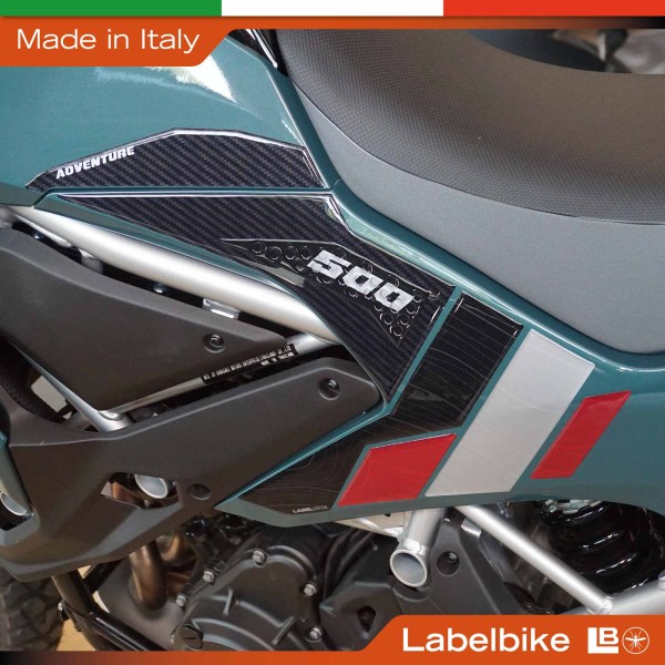 Adesivi Protezioni Laterali Serbatoio compatibili con Kawasaki KLE500 2026