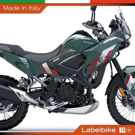 Adesivi Protezioni Laterali Serbatoio compatibili con Kawasaki KLE500 2026