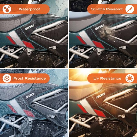 Adesivi Protezioni Laterali Serbatoio compatibili con Kawasaki KLE500 2026