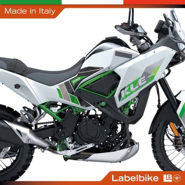 Adesivi Protezioni Laterali Serbatoio compatibili con Kawasaki KLE500 2026