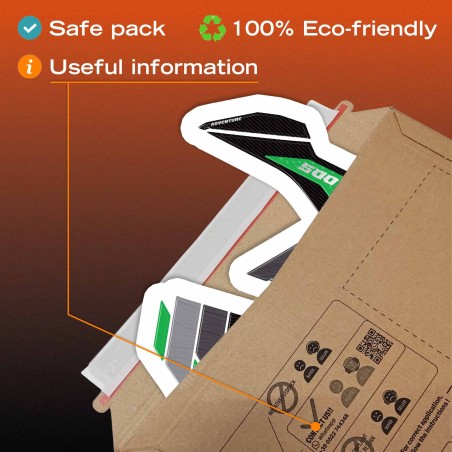 Adesivi Protezioni Laterali Serbatoio compatibili con Kawasaki KLE500 2026