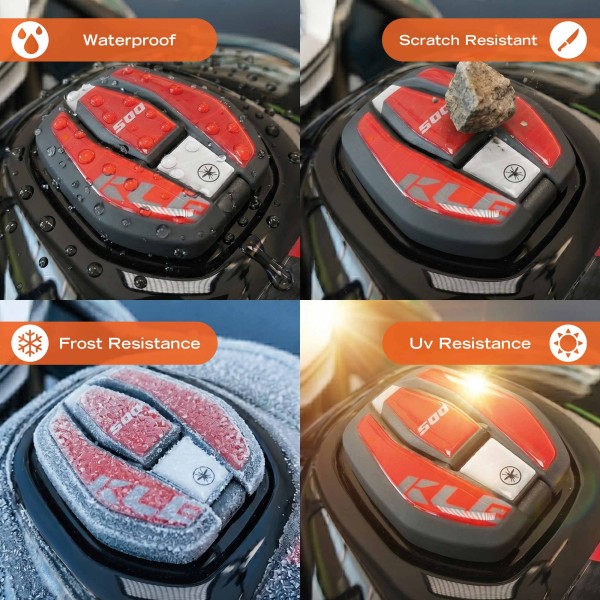 Adesivo 3D Protezione Tappo Serbatoio moto compatibile con Kawasaki KLE500