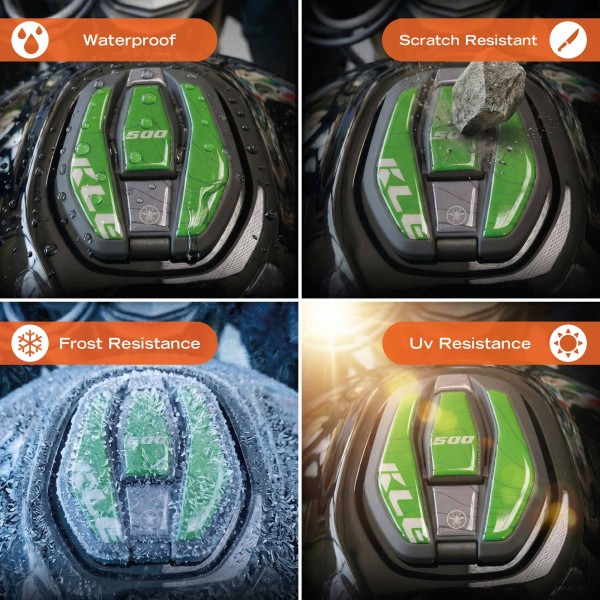 Adesivo 3D Protezione Tappo Serbatoio moto compatibile con Kawasaki KLE500