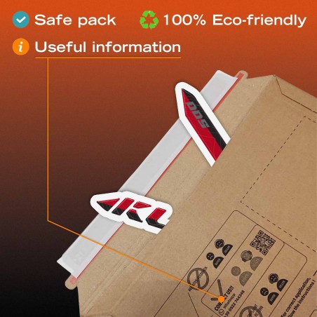 Adhesivo 3D de protección para el carenado delantero de la moto, compatible con la Kawasaki KLE500