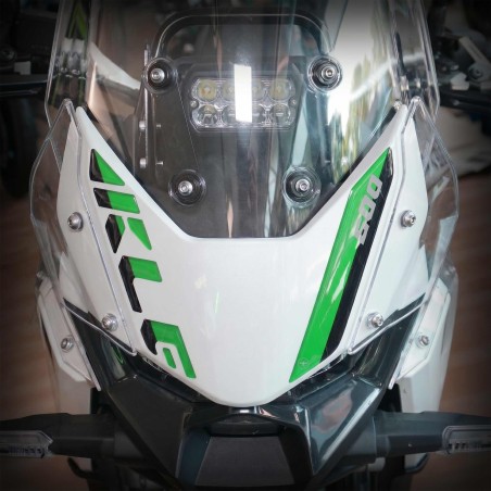 3D Front Fairing Protection Sticker for motorbikes, compatible with the Kawasaki KLE500
