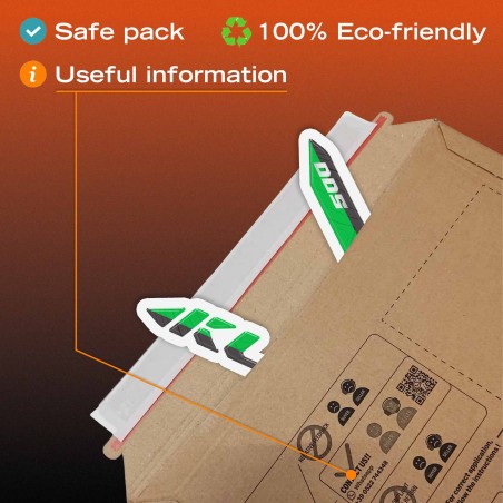 3D Front Fairing Protection Sticker for motorbikes, compatible with the Kawasaki KLE500