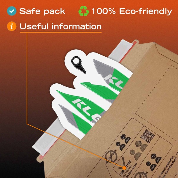 Adhesivos 3D para protectores de manillares de moto compatibles con la Kawasaki KLE500 2026