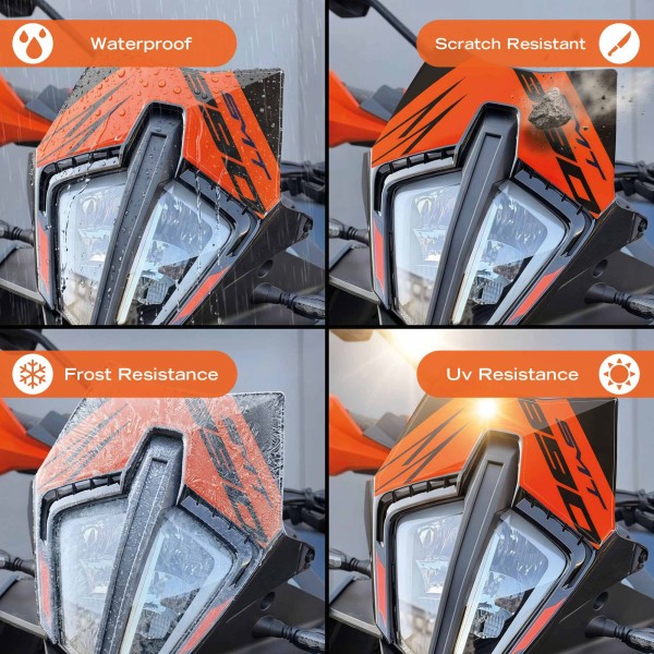 Adesivo Gel 3D Protezione Cupolino moto compatibile con KTM 890 SMT 2026