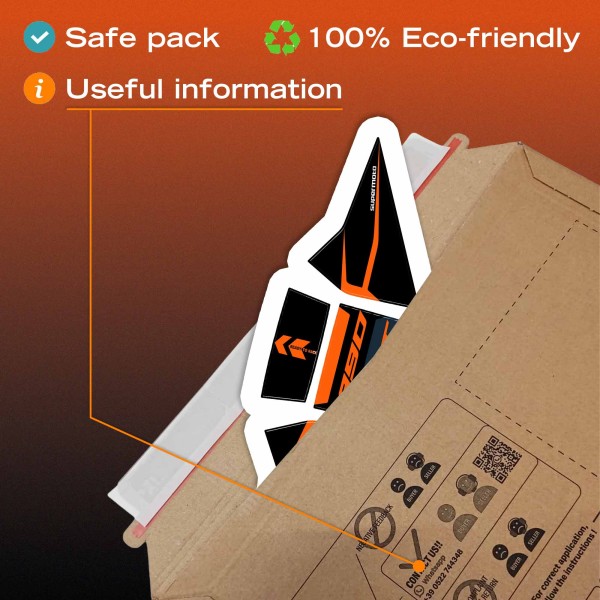 3D Adhesive Fuel Tank Protector for motorbikes, compatible with the 2026 KTM 890 SMT