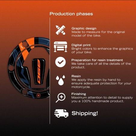 Autocollant de protection pour bouchon de réservoir de moto, compatible avec la KTM 890 SMT 2026