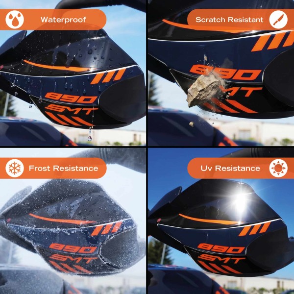 3D-Gel-Aufkleber als Handprotektoren für Motorräder, kompatibel mit der KTM 890 SMT 2026