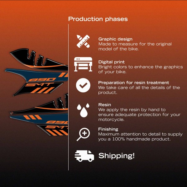 Adhesivos de gel 3D para protectores de manos de moto, compatibles con la KTM 890 SMT 2026