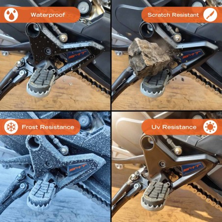3D protective stickers for motorbike heel guards, compatible with the 2026 KTM 890 SMT