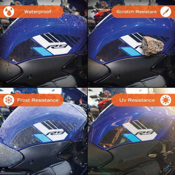 Seitliche Tank-Schutzfolien, passend für die Yamaha R9 2025–2026
