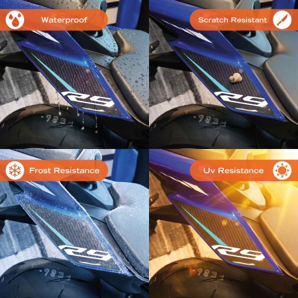 Autocollants de protection 3D en gel pour les flancs de moto, compatibles avec la Yamaha R9 2026