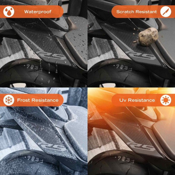 3D-Gel-Aufkleber zum Schutz der Seitenteile von Motorrädern, kompatibel mit der Yamaha R9 2026