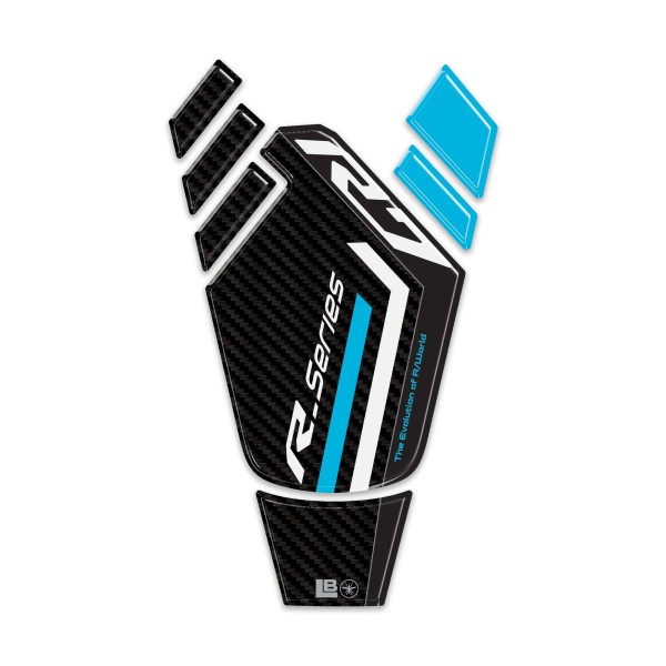 Paraserbatoio moto Adesivo resinato 3D compatibile con Yamaha R7 2026