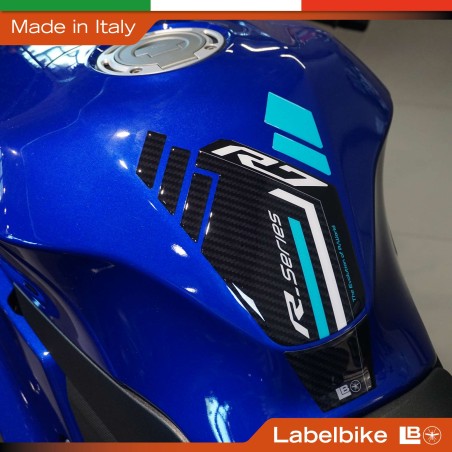 Paraserbatoio moto Adesivo resinato 3D compatibile con Yamaha R7 2026