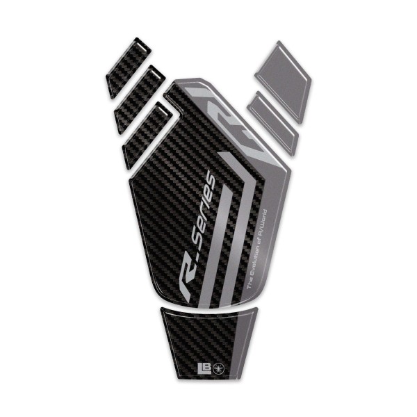Paraserbatoio moto Adesivo resinato 3D compatibile con Yamaha R7 2026