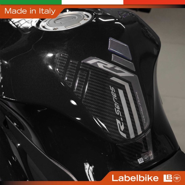 Paraserbatoio moto Adesivo resinato 3D compatibile con Yamaha R7 2026