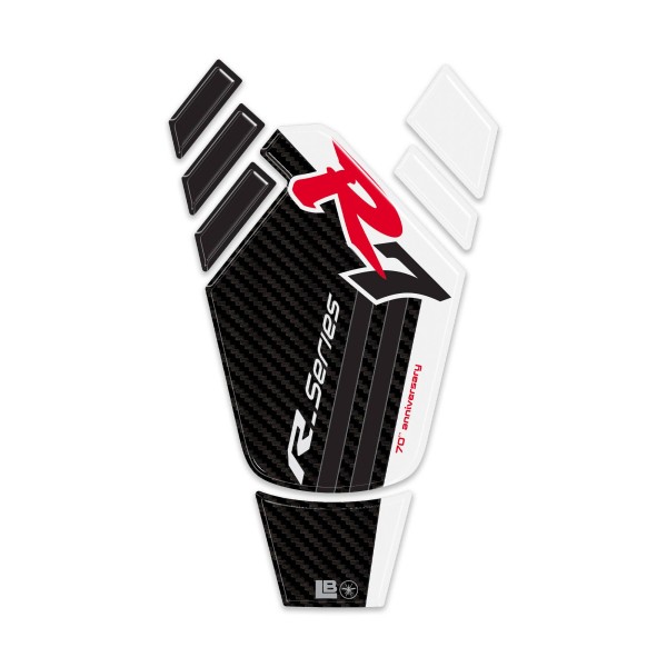 Paraserbatoio moto Adesivo resinato 3D compatibile con Yamaha R7 2026