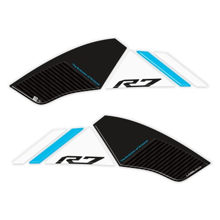 Adesivi Protezioni Laterali Serbatoio moto compatibili con Yamaha R7 2026