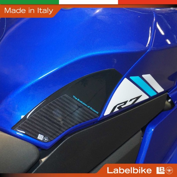 Adesivi Protezioni Laterali Serbatoio moto compatibili con Yamaha R7 2026