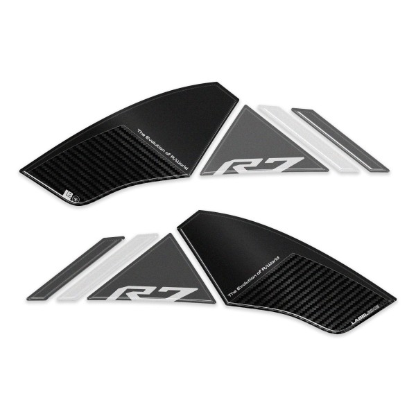 Adesivi Protezioni Laterali Serbatoio moto compatibili con Yamaha R7 2026