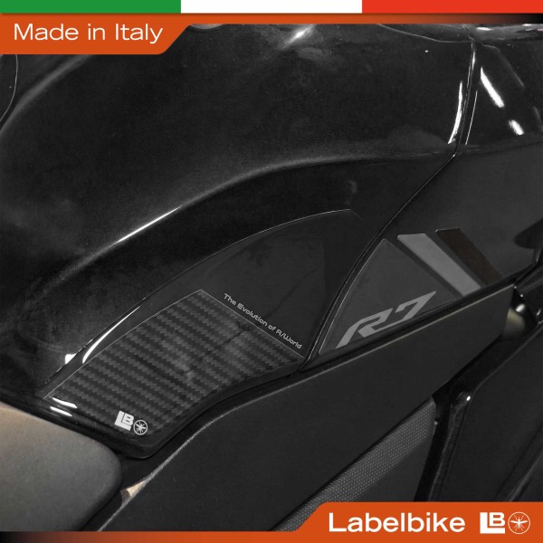 Adesivi Protezioni Laterali Serbatoio moto compatibili con Yamaha R7 2026